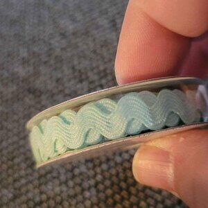 Blue wavy crafting Ribbon
